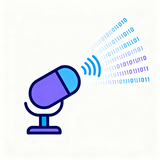 Voice cloning threat icon